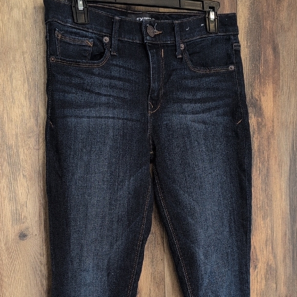 Express Mid Rise Stretch Legging Jeans 4R           -176JH - Picture 3 of 8